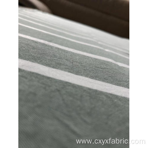 stripe yarn dyed fabric polyester for home textile